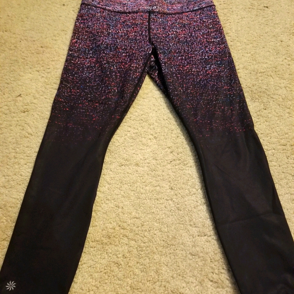 Athleta contender confetti pattern tight leggings